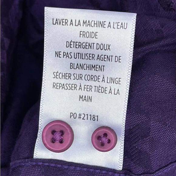 Robert Graham purple shirt size medium - Picture 8 of 9